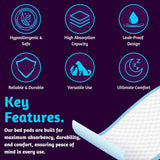 DryEase Disposable Bed Pads 60 X 60 cm